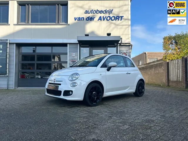 Fiat 500 1.2 Lounge cabrio, airco, incl APK 2014 Benzine