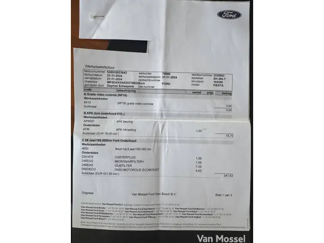 Ford Fiesta 1.0 EcoBoost Titanium 101 PK 2016 Benzine 18