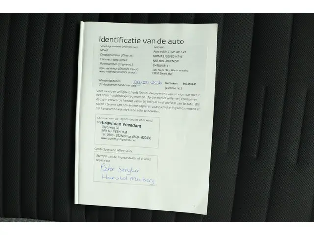 Toyota Auris 1.2T Aspiration 2016 Benzine 67