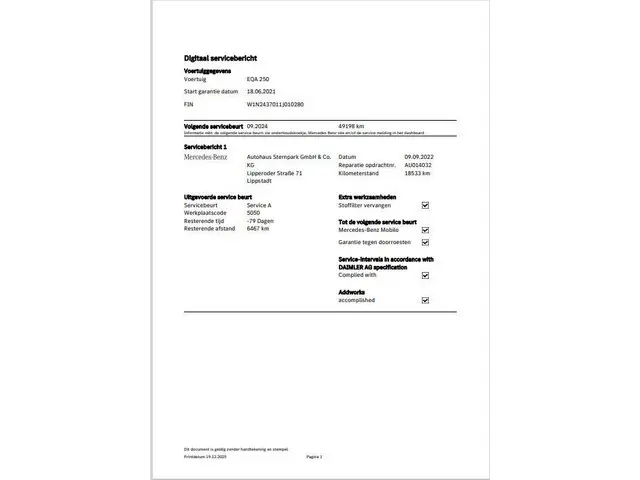 Mercedes-Benz EQA 250 AMG-Line 67 kWh 2021 Elektrisch 36