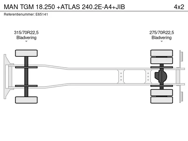 MAN TGM 18.250 +ATLAS 240.2E-A4+JIB 2022 Diesel 26