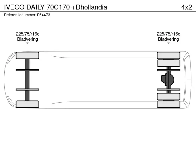 Iveco Daily 70C170 +Dhollandia 2014 Diesel 4
