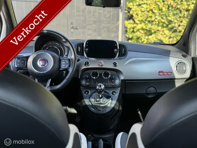 Fiat 500 1.2 Sport NAVIGATIE , CLIMA , WIT 2017 Benzine 12