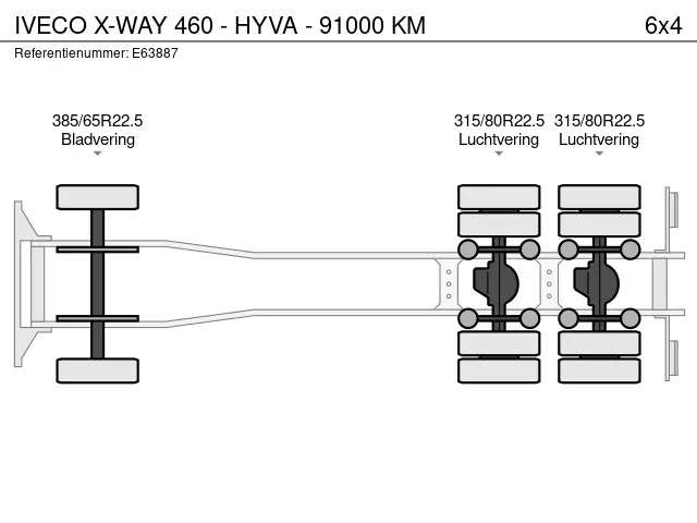 Iveco X-Way 460 - HYVA - 91000 KM 2022 Diesel 26