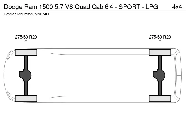 Dodge Ram 1500 5.7 V8 Quad Cab 6'4 - SPORT - LPG 2015 LPG/Gas 27