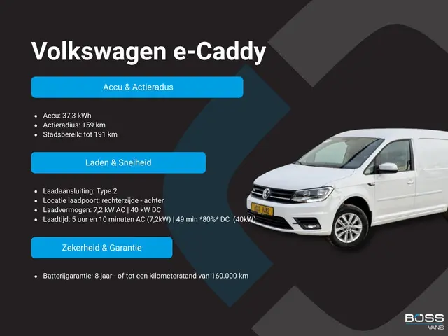 Volkswagen Caddy e-Caddy Maxi 37.3kWh 2020 Elektrisch 34