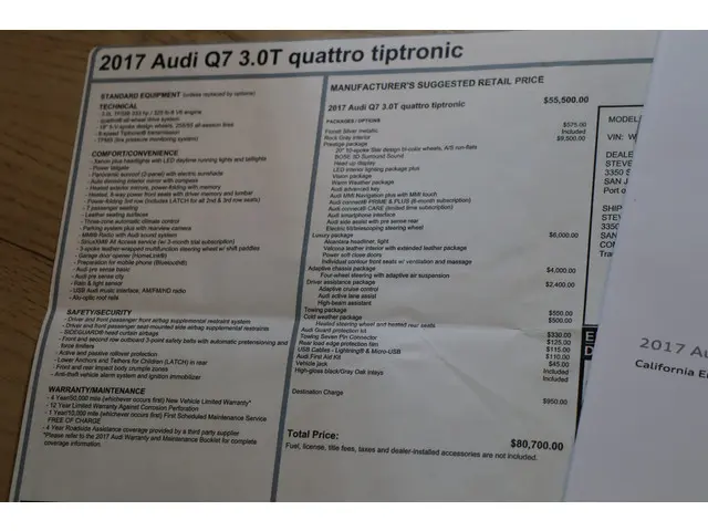 Audi Q7 3.0T Quattro 2017 Benzine 39