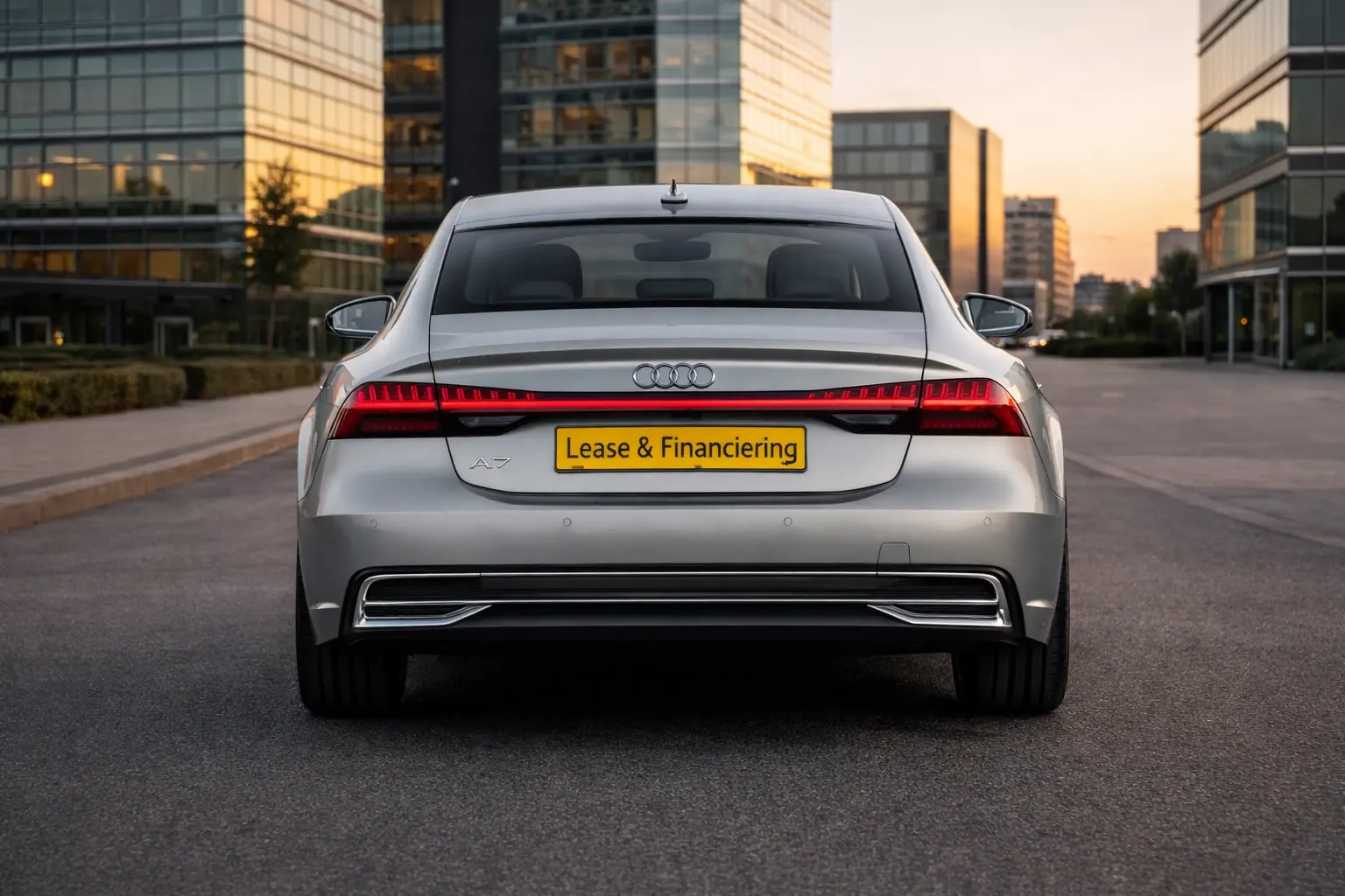 audi-a7-sportback-s-line-achterkant-avond-kantoor-lease