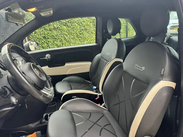 Fiat 500 Turbo Sport S, Half leer, Clima, LMV 2017 Benzine 5