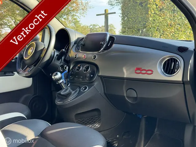 Fiat 500 1.2 Sport NAVIGATIE , CLIMA , WIT 2017 Benzine 7