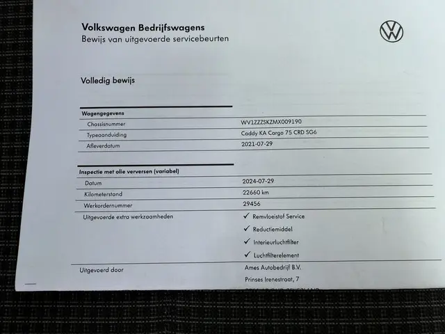 Volkswagen Caddy Cargo 2.0 TDI 102PK EURO 6 2021 Diesel 22