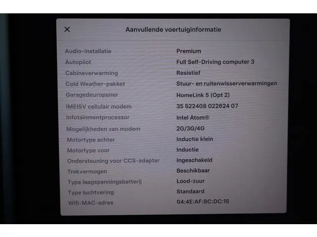 Tesla Model X 75D Base 6p. 2018 Elektrisch 5
