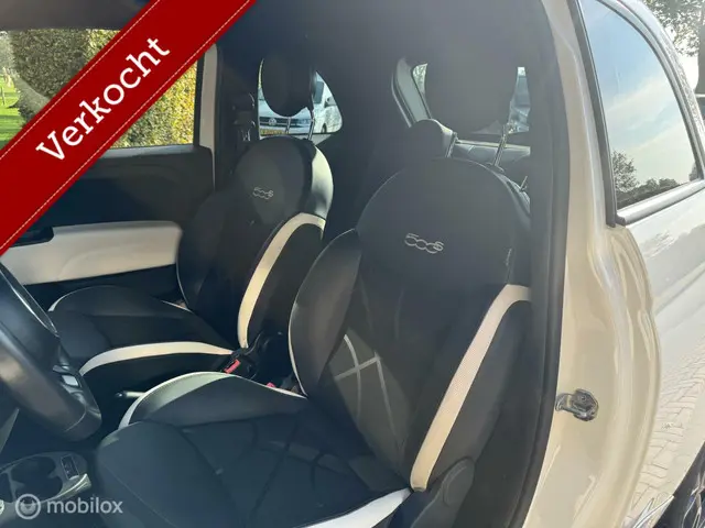 Fiat 500 1.2 Sport NAVIGATIE , CLIMA , WIT 2017 Benzine 6