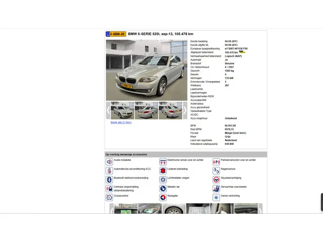 BMW 5 Serie 520i // NL PRIJS 14499 // Nieuwe APK 2013 Benzine 21