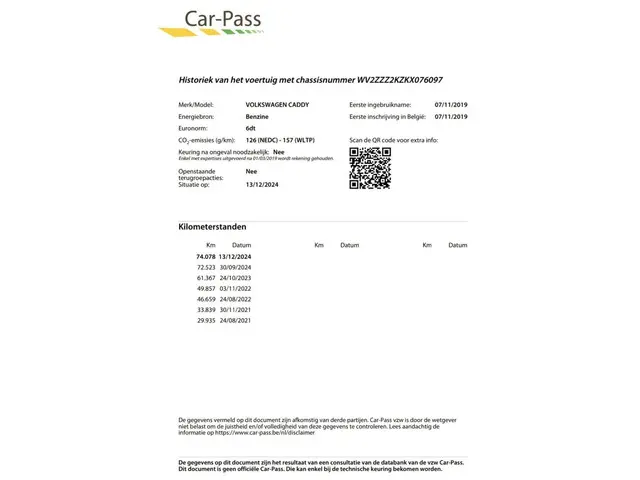 Volkswagen Caddy Combi 1.0 TSI Trendline 2019 Benzine 32