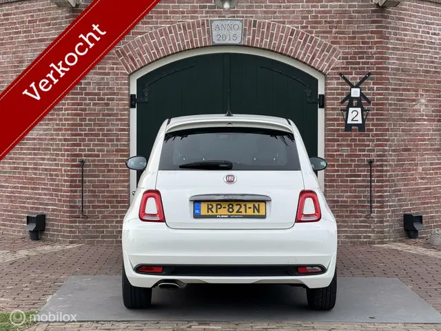 Fiat 500 1.2 Sport NAVIGATIE , CLIMA , WIT 2017 Benzine 4