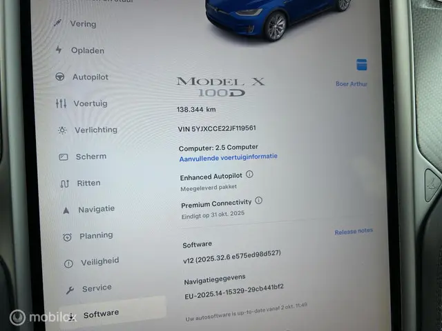 Tesla Model X 100D 7-pers. 2018 Elektrisch 25