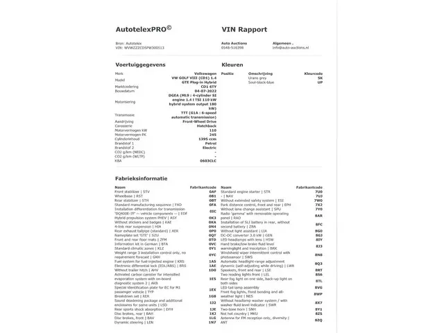 Volkswagen Golf GTE 2022 Hybride Benzine 30