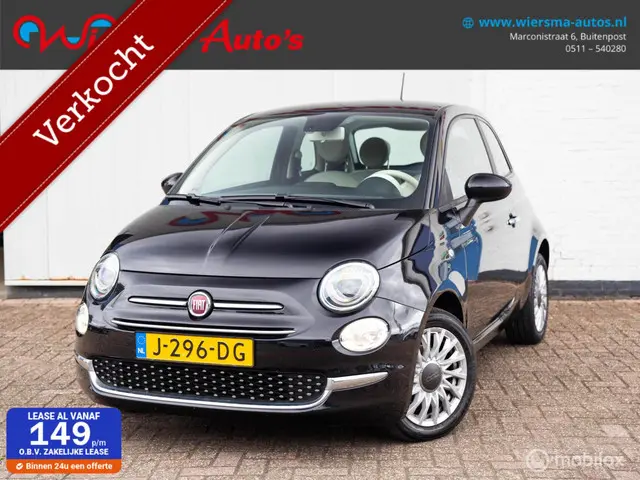 Fiat 500 1.0 Hybrid Lounge|Carplay|Clima|Cruise 2020 Benzine
