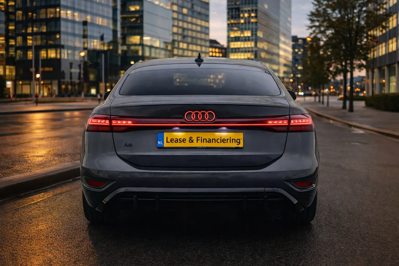 audi-a6-sportback-e-tron-achterkant-avond-stad-financieringjpg