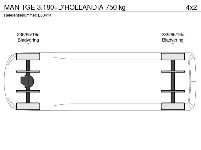 MAN TGE 3.180+D'HOLLANDIA 750 kg 2019 Diesel 23