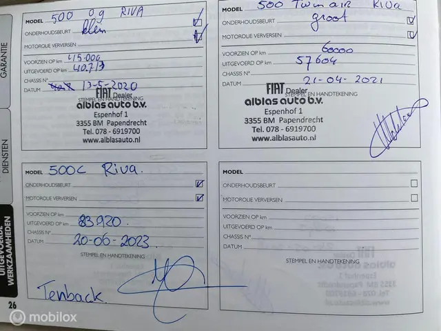 Fiat 500 Turbo Riva | Inruil mogelijk! 2017 Benzine 78