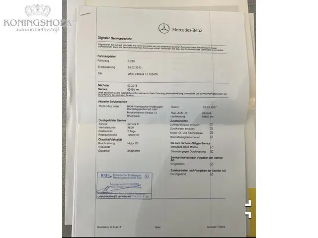 Mercedes-Benz B-Klasse 250 Ambition 2013 Benzine 17