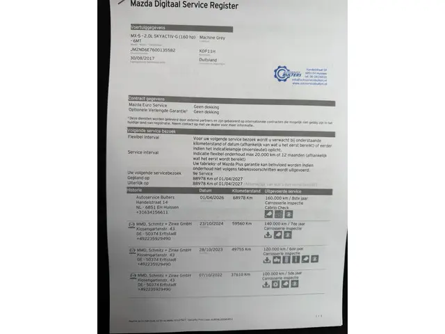 Mazda MX-5 RF 2.0 SkyActiv-G 160 GT-M 2017 Benzine 39