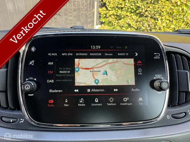 Fiat 500 1.2 Sport NAVIGATIE , CLIMA , WIT 2017 Benzine 9