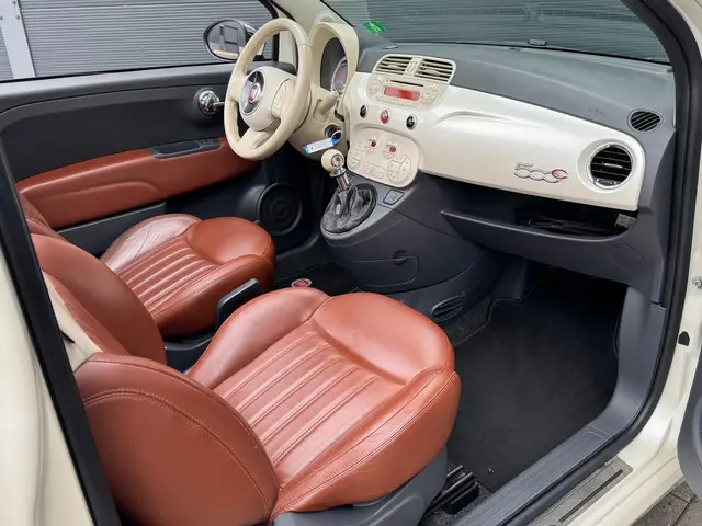 Fiat 500C 0.9 TwinAir Lounge / Cabrio / Leer 2013 Benzine 14