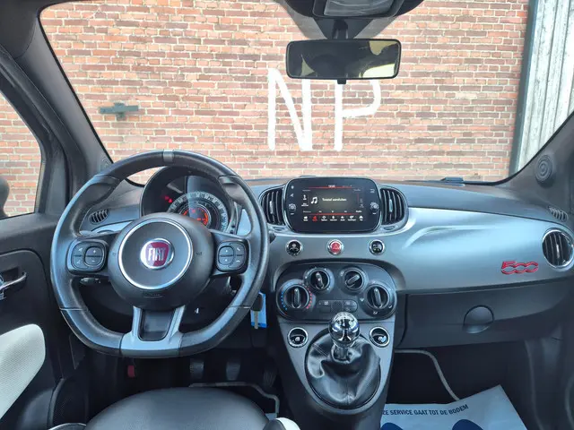 Fiat 500 S 1.2 Sport Carplay, Half leder 2018 Benzine 9