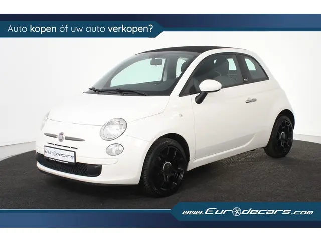 Fiat 500C TwinAir Lounge *Leer*Cabrio*Airco* 2012 Benzine