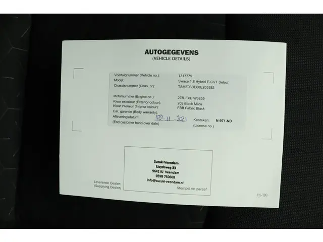 Suzuki Swace 1.8 Hybrid Select 2021 Hybride Benzine 69