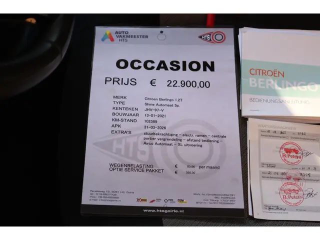 Citroën Berlingo XL 1.2 PureTech Feel 7p. 2021 Benzine 24