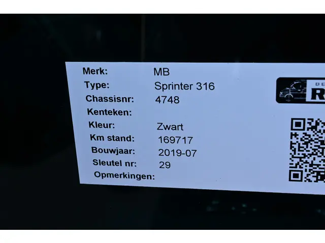 Mercedes-Benz Sprinter 316 CDI L2H1 2019 Diesel 20