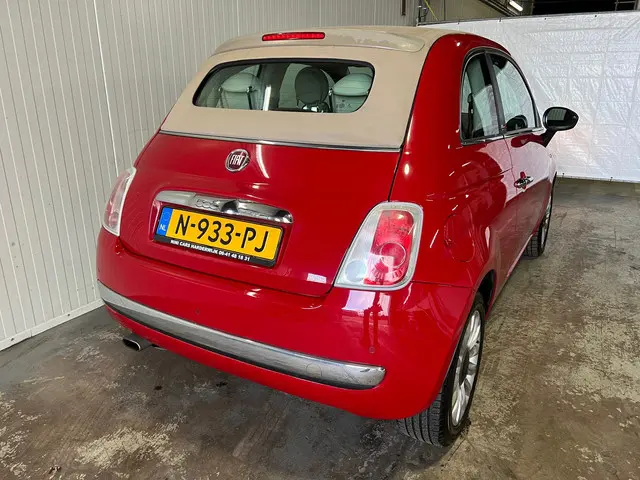 Fiat 500C 1.2 Popstar Cabrio zeer netjes. 2014 Benzine 4