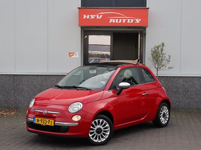 Fiat 500C 1.2 Popstar cabrio LM airco 2014 Benzine