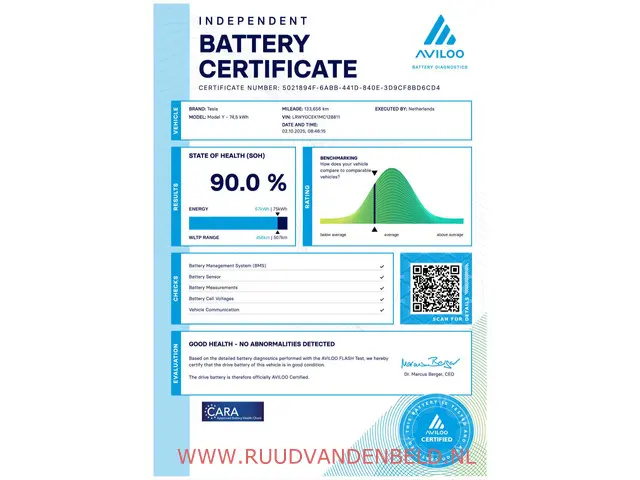 Tesla Model Y Long Range AWD 75kWh 2021 Elektrisch 10