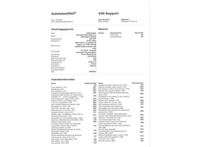Volkswagen Golf GTE 1.4 eHybrid 2022 Hybride Benzine 27
