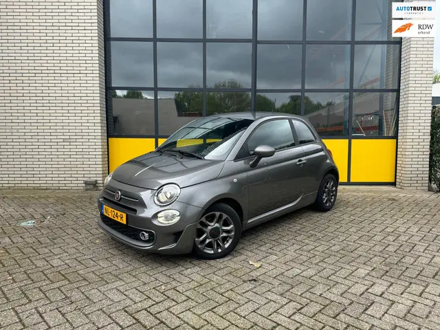 Fiat 500 Turbo Sport S, Half leer, Clima, LMV 2017 Benzine