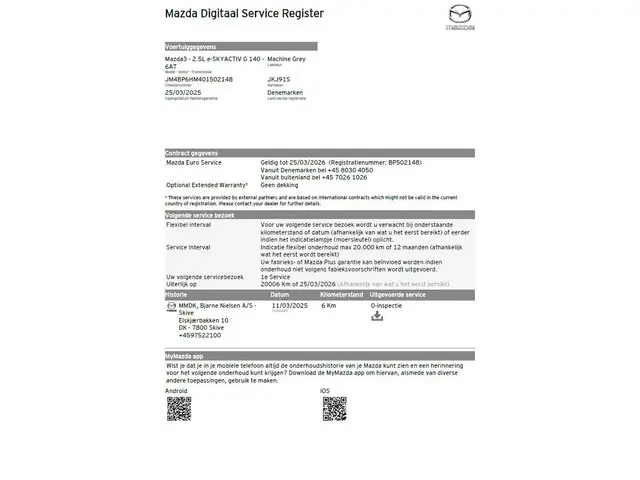 Mazda 3 e-SkyActiv-G 140 automaat Homura 2025 Benzine 37