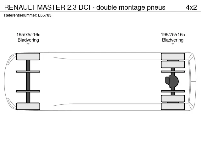 Renault Master 2.3 DCI - double montage pneus 2020 Diesel 22