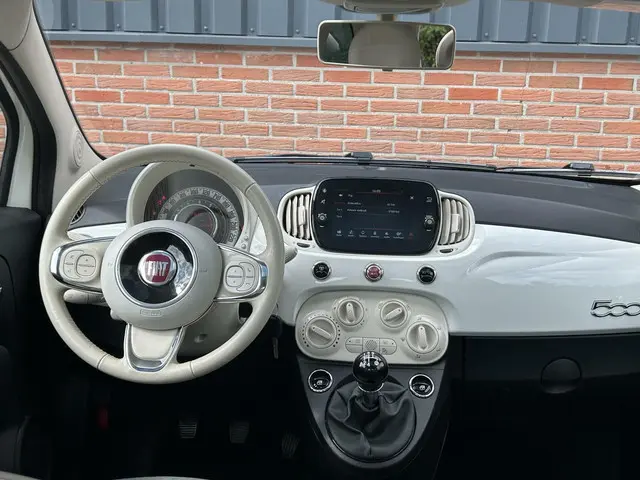 Fiat 500 1.2 Panoramadak/Lmv/Audio/Cruise 2018 Benzine 12