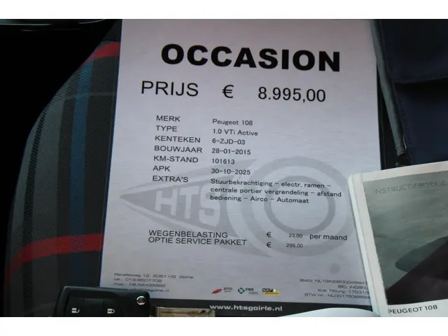 Peugeot 108 1.0 VTi Active Automaat 2015 Benzine 23