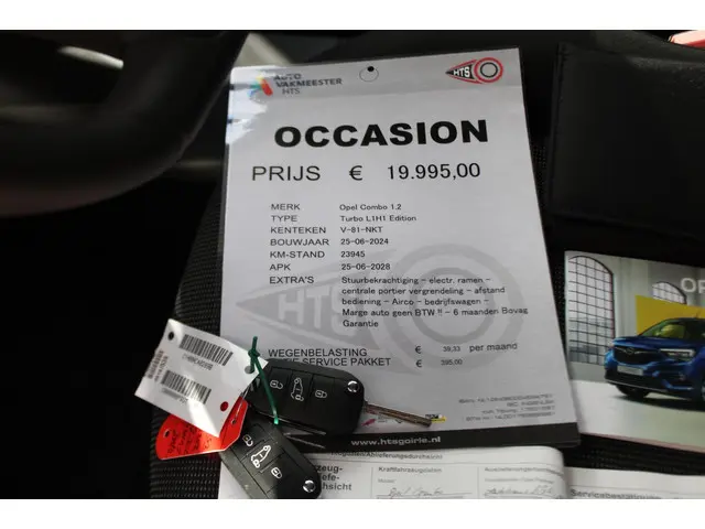 Opel Combo 1.2 PureTech 110 S&S L1 BTW VRIJ !! 2024 Benzine 35