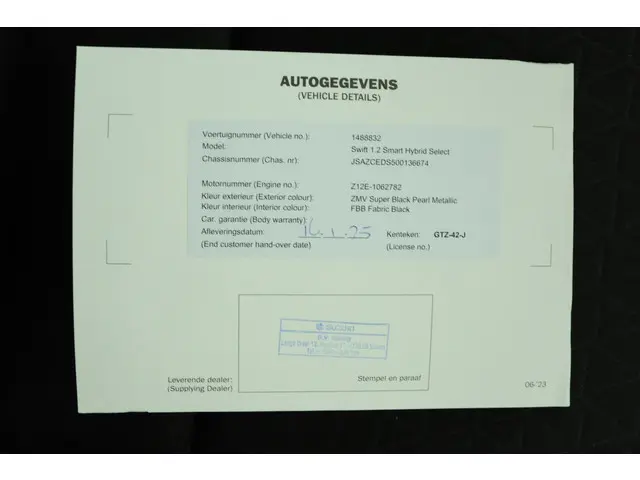 Suzuki Swift 1.2 Select Smart Hybrid 2025 Benzine 62