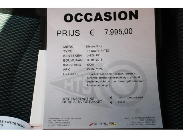 Nissan Note 1.2 DIG-S N-TEC 2016 Benzine 26