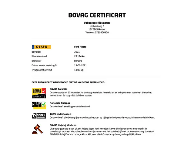 Ford Fiesta 1.0 EcoBoost ST-Line 2021 Benzine 4