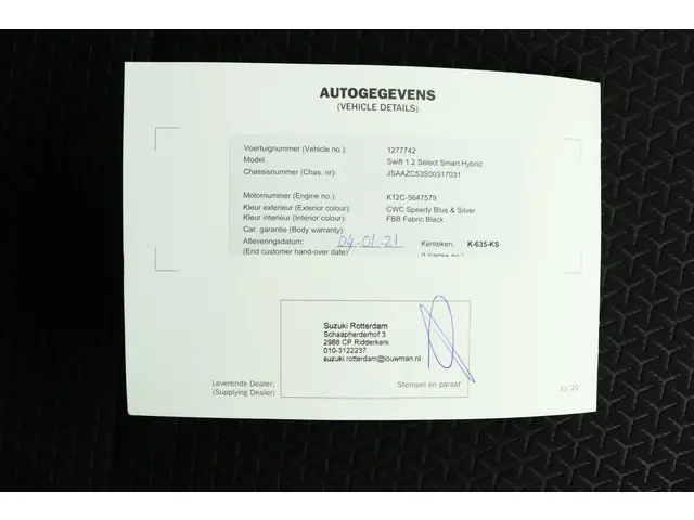 Suzuki Swift 1.2 Select Smart Hybrid 2021 Benzine 62